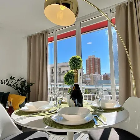 公寓 Roymar 14 Playa Levante Parking Gratis Wifi 4 Personas 貝尼多姆