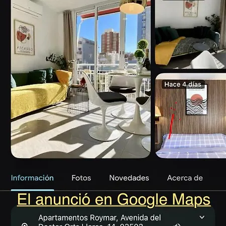 Roymar 14 Playa Levante Parking Gratis Wifi 4 Personas 貝尼多姆